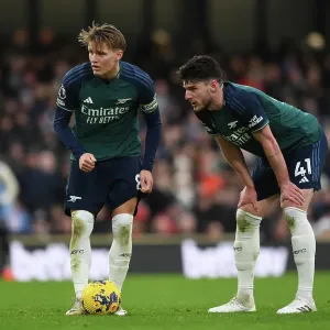 Arsenal FC Print of Martin Odegaard and Declan Rice Arsenal FC Print of Martin Odegaard and Declan Rice