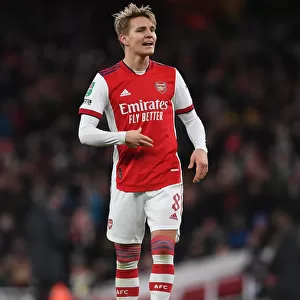 Arsenal's Martin Odegaard Faces Liverpool in Carabao Cup Semi-Final Showdown