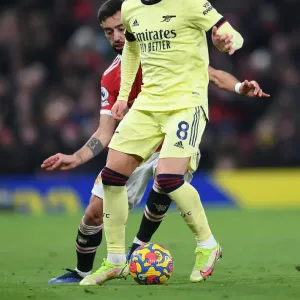 Arsenal's Martin Odegaard Faces Off Against Manchester United at Old Trafford (Manchester United vs Arsenal, Premier League 2020-21) Arsenal's Martin Odegaard Faces Off Against Manchester United at Old Trafford (Manchester United vs Arsenal, Premier League 2020-21)