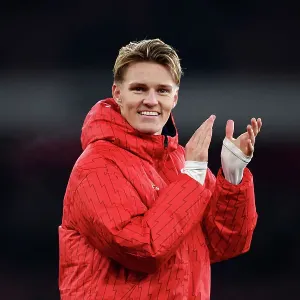 Arsenal's Martin Odegaard Leads Team to Premier League Victory over Wolverhampton Wanderers (2023-24)