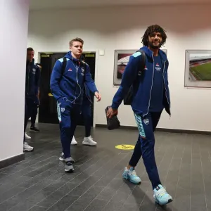 Arsenal's Martin Odegaard and Mo Elneny Prepare for Leeds United Clash in Premier League Arsenal's Martin Odegaard and Mo Elneny Prepare for Leeds United Clash in Premier League