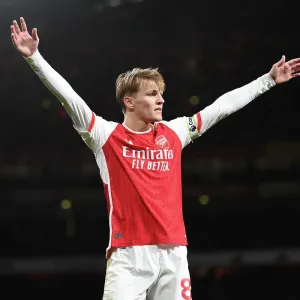 Arsenal's Martin Odegaard Shines in Premier League Clash Against West Ham United (2023-24) Arsenal's Martin Odegaard Shines in Premier League Clash Against West Ham United (2023-24)