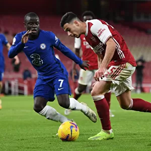 Arsenal's Martinelli Clashes with Chelsea's Kante in Premier League Showdown