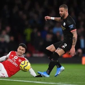 Arsenal's Martinelli Faces Off Against Manchester City's Walker in Premier League Showdown Arsenal's Martinelli Faces Off Against Manchester City's Walker in Premier League Showdown