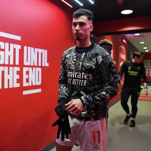 Arsenal's Martinelli Prepares for Arsenal v West Ham United: Premier League Showdown (2023-24) Arsenal's Martinelli Prepares for Arsenal v West Ham United: Premier League Showdown (2023-24)