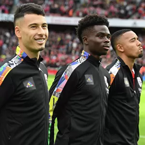 Arsenal's Martinelli, Saka, and Jesus Prepare for Nottingham Forest Clash (2022-23)