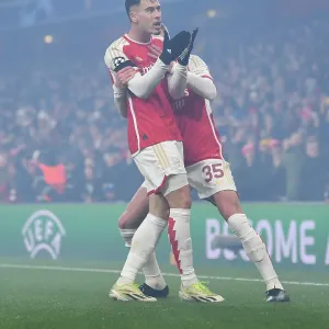 Arsenal's Martinelli Scores Fourth Goal in Champions League Victory over RC Lens (2023-24) Arsenal's Martinelli Scores Fourth Goal in Champions League Victory over RC Lens (2023-24)