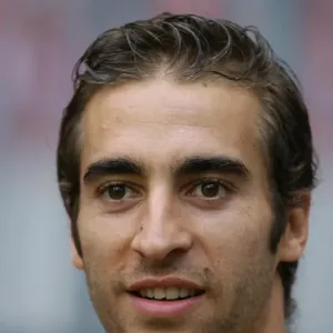Arsenal's Mathieu Flamini Scores in 2:1 Victory over Lazio Print