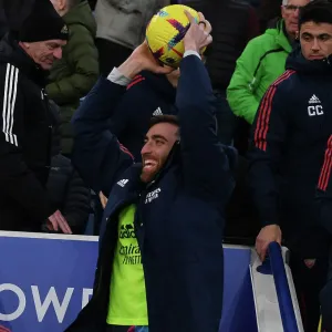 Arsenal's Matt Turner Reacts After Leicester City vs Arsenal Premier League Clash (2022-23) Arsenal's Matt Turner Reacts After Leicester City vs Arsenal Premier League Clash (2022-23)