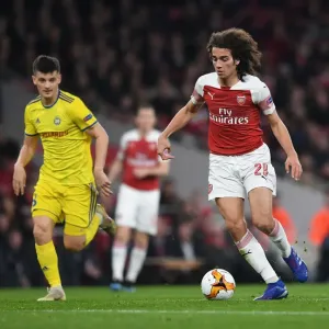 Arsenal's Matteo Guendouzi in Action against BATE Borisov in Europa League Clash Arsenal's Matteo Guendouzi in Action against BATE Borisov in Europa League Clash