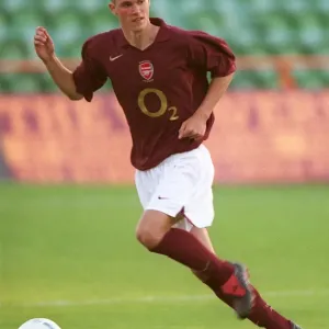 Arsenal's Matthew Connolly Scores in Resounding 5-2 Victory over Leicester City Reserves at Underhill, Barnet (August 30, 2005)