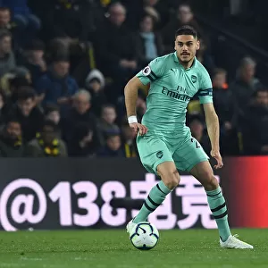 Arsenal's Mavropanos in Action against Watford in Premier League Clash (2018-19)