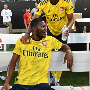 Arsenal's Medley and Maitland-Niles: A Moment of Relief After Arsenal v Fiorentina, 2019 International Champions Cup, Charlotte