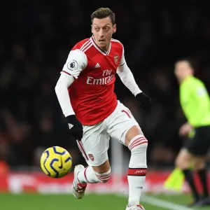 Arsenal's Mesut Ozil in Action against Brighton & Hove Albion, Premier League 2019-20 Arsenal's Mesut Ozil in Action against Brighton & Hove Albion, Premier League 2019-20