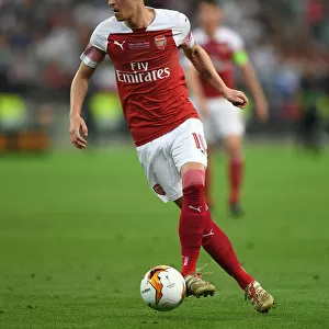 Arsenal's Mesut Ozil in Action: Europa League Final Showdown against Chelsea, Baku 2019
