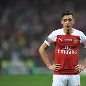 Arsenal's Mesut Ozil in Action at the Europa League Final Against Chelsea, Baku 2019