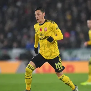 Arsenal's Mesut Ozil in Action: Premier League Clash - Arsenal vs. Leicester City (2019-20)