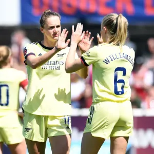 Arsenal's Miedema and Williamson in Action against West Ham Women in FA WSL Showdown