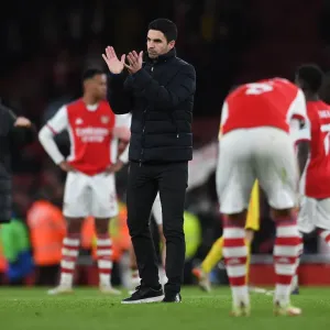 Arsenal's Mikel Arteta Celebrates Carabao Cup Semi-Final Victory Over Liverpool Arsenal's Mikel Arteta Celebrates Carabao Cup Semi-Final Victory Over Liverpool