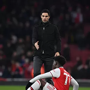 Arsenal's Mikel Arteta Comforts Distressed Bukayo Saka Amidst Chelsea Rivalry