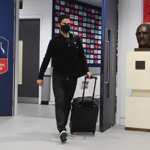 Arsenal's Mikel Arteta at Empty FA Cup Final Against Chelsea (2020) Arsenal's Mikel Arteta at Empty FA Cup Final Against Chelsea (2020)