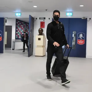 Mikel Arteta Print at Empty FA Cup Final Mikel Arteta Print at Empty FA Cup Final