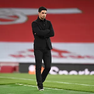 Arsenal's Mikel Arteta Leads Team Against West Bromwich Albion in Empty Emirates Stadium (2020-21)