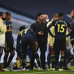Arsenal's Mikel Arteta Strategizes During Manchester City Showdown - Premier League 2019-2020