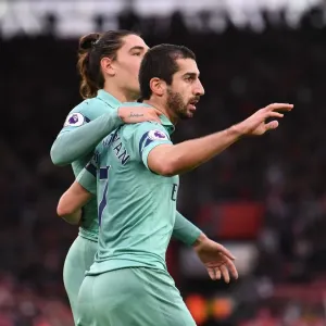 Arsenal's Mkhitaryan and Bellerin: Dynamic Duo Scores First Goals Against Southampton (2018-19)
