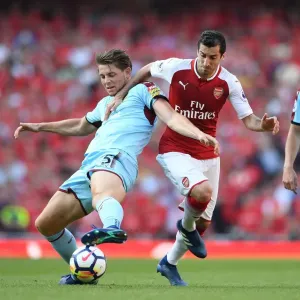 Arsenal's Mkhitaryan Clashes with Burnley's Tarkowski in Intense Premier League Showdown Arsenal's Mkhitaryan Clashes with Burnley's Tarkowski in Intense Premier League Showdown