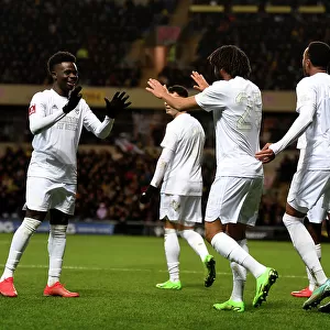 Arsenal's Mo Elneny and Bukayo Saka Celebrate First Goal in FA Cup Third Round Clash vs. Oxford United