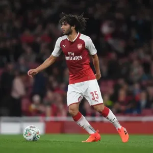Arsenal's Mohamed Elneny in Action Against Norwich City - Carabao Cup Fourth Round, 2017-18 Arsenal's Mohamed Elneny in Action Against Norwich City - Carabao Cup Fourth Round, 2017-18