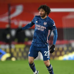 Arsenal's Mohamed Elneny in Action against Sheffield United - Premier League 2020-21 Arsenal's Mohamed Elneny in Action against Sheffield United - Premier League 2020-21