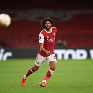 Arsenal's Mohamed Elneny in UEFA Europa League Action Against Dundalk (Behind Closed Doors) Arsenal's Mohamed Elneny in UEFA Europa League Action Against Dundalk (Behind Closed Doors)