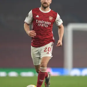 Arsenal's Mustafi in Action against Molde in Europa League Group Stage