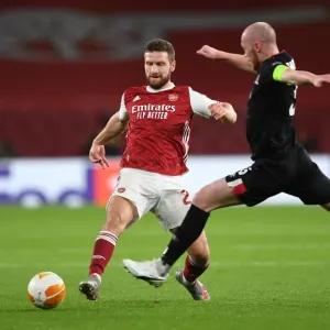 Arsenal's Mustafi Scores in Empty Emirates: Arsenal FC vs. Dundalk FC, UEFA Europa League 2020-21 Arsenal's Mustafi Scores in Empty Emirates: Arsenal FC vs. Dundalk FC, UEFA Europa League 2020-21