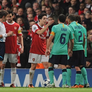 Arsenal's Nasri Outshines Barcelona's Alves: Arsenal 2 - 1 Barcelona, UEFA Champions League, Emirates Stadium, London, 2011