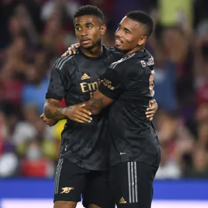 Arsenal's Nelson and Jesus Celebrate Goals in Pre-Season Victory over Orlando City SC Arsenal's Nelson and Jesus Celebrate Goals in Pre-Season Victory over Orlando City SC