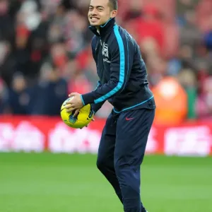 Arsenal's Nico Yennaris Fights Hard in Tight Arsenal vs Manchester United Battle (2012) Arsenal's Nico Yennaris Fights Hard in Tight Arsenal vs Manchester United Battle (2012)