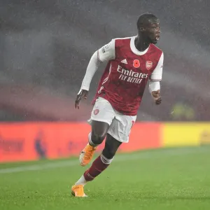 Arsenal's Nicolas Pepe in Action: Arsenal vs Aston Villa, Premier League 2020-21