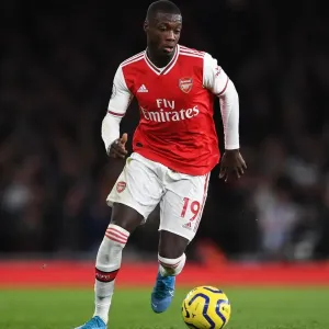 Arsenal's Nicolas Pepe in Action: Arsenal vs Brighton, Premier League 2019-20