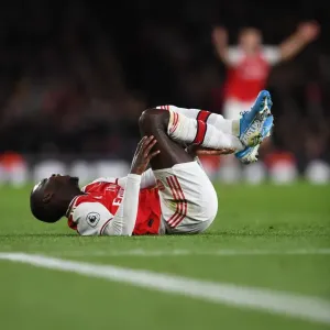 Arsenal's Nicolas Pepe in Action: Arsenal vs Brighton & Hove Albion, Premier League 2019-20