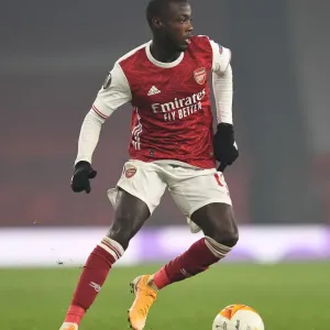 Arsenal's Nicolas Pepe in Action: Europa League 2020-21 - Arsenal vs Molde FK