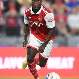 Arsenal's Nicolas Pepe in Action against Everton during Pre-Season Friendly (2022-23)