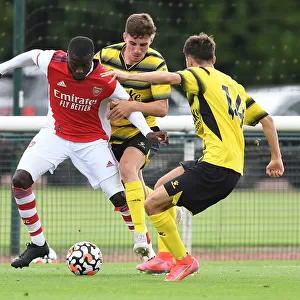Arsenal's Nicolas Pepe in Action: Pre-Season Match Against Watford (2021-22)