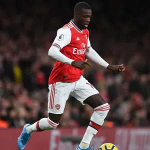 Arsenal's Nicolas Pepe in Action: Premier League 2019-20 - Arsenal vs Brighton & Hove Albion Arsenal's Nicolas Pepe in Action: Premier League 2019-20 - Arsenal vs Brighton & Hove Albion