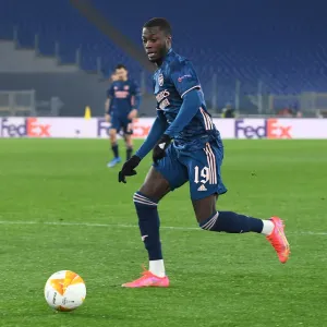 Arsenal's Nicolas Pepe in Action against SL Benfica in UEFA Europa League Round of 32, Rome Arsenal's Nicolas Pepe in Action against SL Benfica in UEFA Europa League Round of 32, Rome