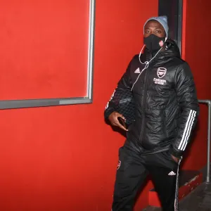 Arsenal's Nicolas Pepe Arrives at Emirates Stadium Ahead of Arsenal v Leeds United (Premier League, 2020-21) Arsenal's Nicolas Pepe Arrives at Emirates Stadium Ahead of Arsenal v Leeds United (Premier League, 2020-21)