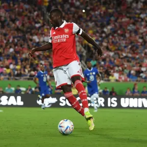 Arsenal's Nicolas Pepe Goes Head-to-Head Against Chelsea in the 2022-23 Florida Cup Pre-Season Clash