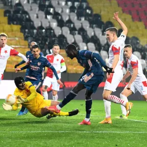 Arsenal's Nicolas Pepe Scores in Empty Eden Arena: Slavia Prague vs Arsenal, UEFA Europa League Quarterfinal Leg Two Arsenal's Nicolas Pepe Scores in Empty Eden Arena: Slavia Prague vs Arsenal, UEFA Europa League Quarterfinal Leg Two